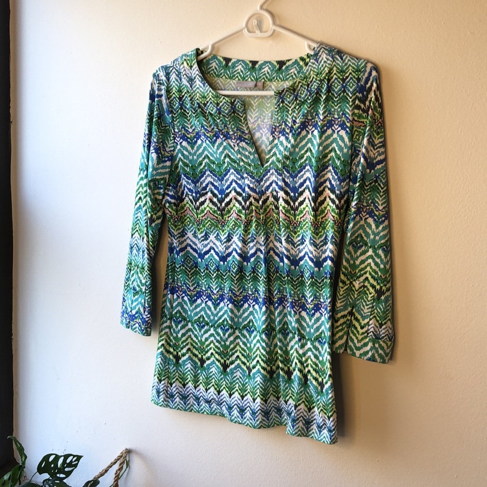 Ellie Kai green blouse